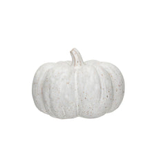 Load image into Gallery viewer, Stoneware Pumpkin, Reactive Glaze, Cream Color Speckled