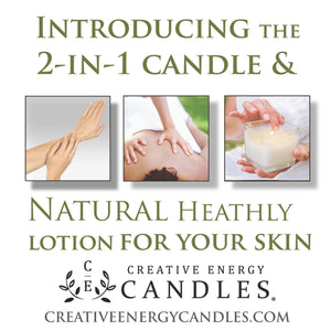 Peppermint & Eucalyptus: 2-in-1 Soy Lotion Candle