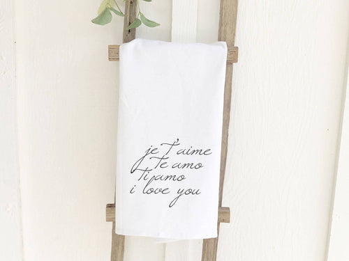 Love Languages Cotton Tea Towel