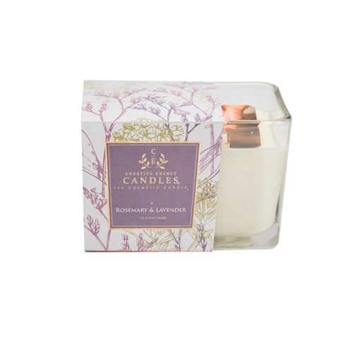 Rosemary & Lavender: 2-in-1 Soy Lotion Candle