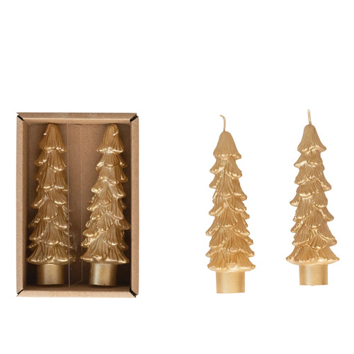 Unscented Tree Shaped Taper Candles Pop