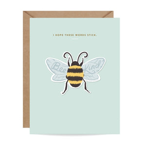 Sticker Card - Bee Kind
