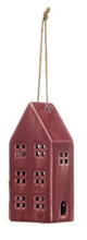 Load image into Gallery viewer, Stoneware LED House Ornament, 4 Colors, 2 Styles