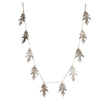 Load image into Gallery viewer, Birch Bark Oak Leaf Shaped Garland w/ Jute Cord, Natural