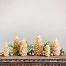 Load image into Gallery viewer, Unscented Pinecone Shaped Candle, Cream