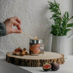 Figgy Pudding Scented Christmas Tin Candle