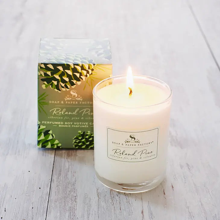 Roland Pine Small Votive Soy Candle