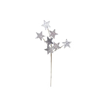 Load image into Gallery viewer, 22&quot;H Paper Star Spray, Gold and Silver Glitter Finish