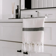 Load image into Gallery viewer, Turkish Cotton Hand Towel, Single Stripe