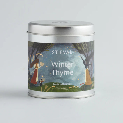 Winter Thyme Scented Christmas Tin Candle