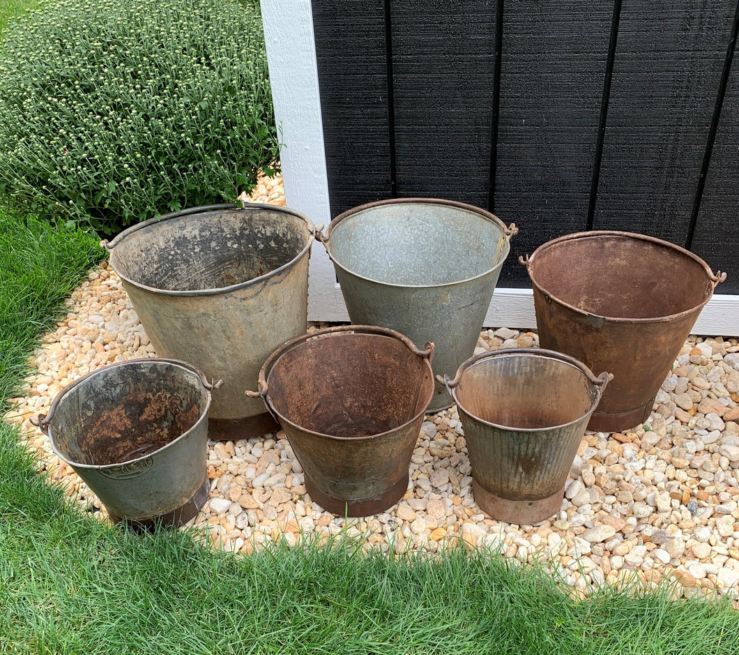 Found Metal Buckets