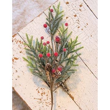 Mountain Pine with Berries Spray