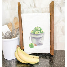 Load image into Gallery viewer, Bucket of Green Apples - Cotton Tea Towels