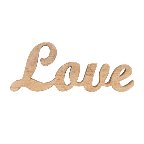 Mango Wood Word Cut-Out 