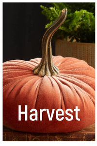 Handmade Small Velvet Pumpkins