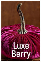 Load image into Gallery viewer, Handmade Large Velvet Pumpkins