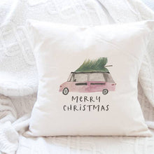 Load image into Gallery viewer, Christmas Van - Cotton Canvas Pillow