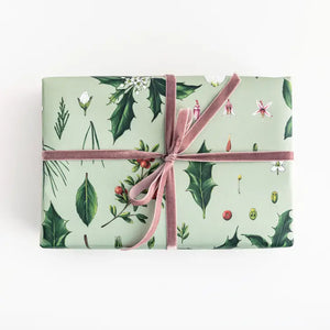 Berry Mix - Green - Christmas Gift Wrap