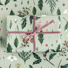Load image into Gallery viewer, Berry Mix - Green - Christmas Gift Wrap