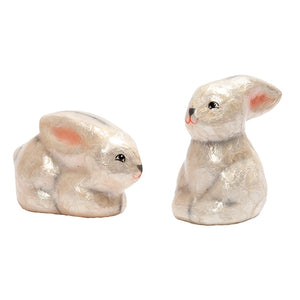 4" Capiz Bunny Figure