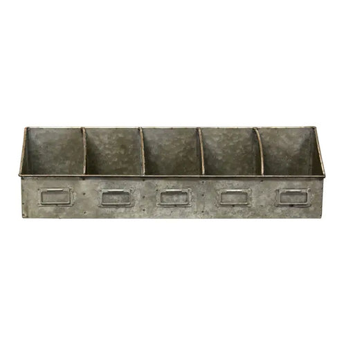Galvanized Divided Organizer