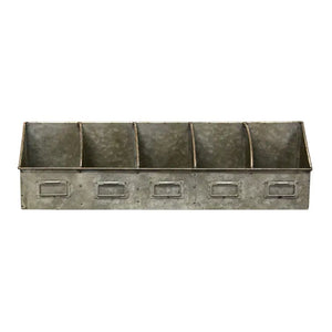 Galvanized Divided Organizer