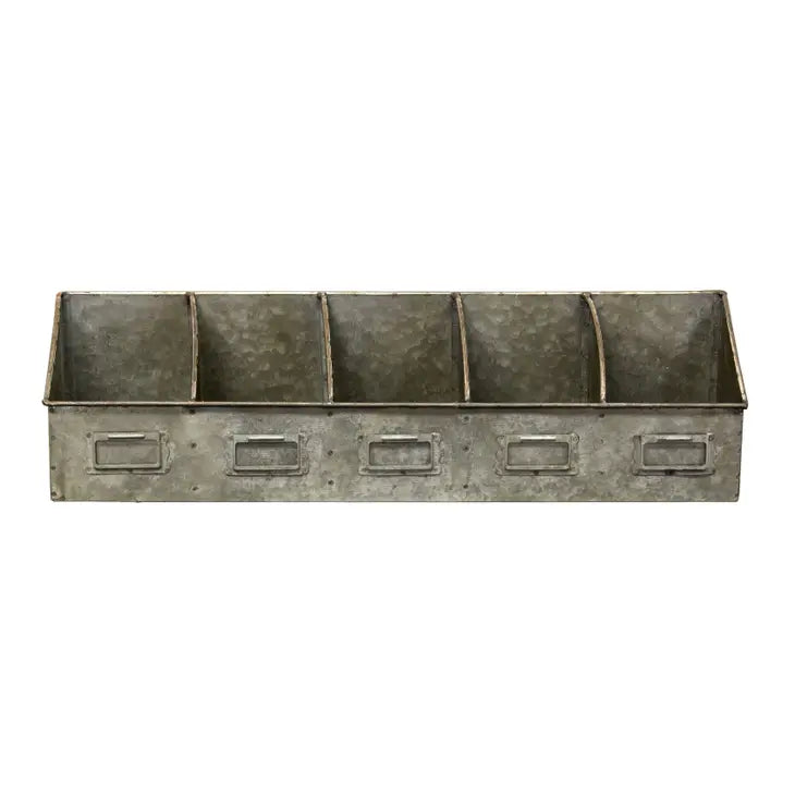 Galvanized Divided Organizer