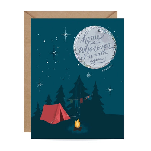 Campfire Moon Scratch-off Card