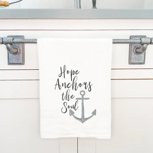 Hope Anchors the Soul - Tea Towel