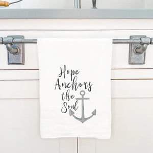 Hope Anchors the Soul - Tea Towel