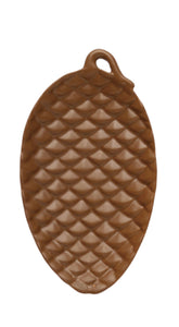 5-1/2"L - 5-3/4"L Stoneware Fall Shaped Dish, 3 Colors, 3 Styles