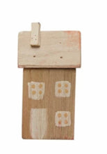 Load image into Gallery viewer, 4-1/4&quot;H - 5-3/4&quot;H Hand-Painted Paulownia Wood Houses, Multi Color