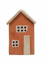 Load image into Gallery viewer, 4-1/4&quot;H - 5-3/4&quot;H Hand-Painted Paulownia Wood Houses, Multi Color