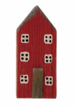Load image into Gallery viewer, 4-1/4&quot;H - 5-3/4&quot;H Hand-Painted Paulownia Wood Houses, Multi Color