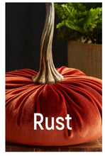 Load image into Gallery viewer, Handmade Large Velvet Pumpkins