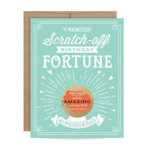 Mint Birthday Fortune Scratch-off Card
