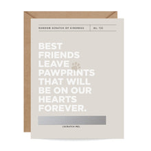 Load image into Gallery viewer, Pawprints Pet Sympathy Scratch-off Card