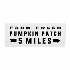 Pumpkin Patch Metal Sign