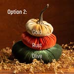 Handmade Stacked Pumpkins