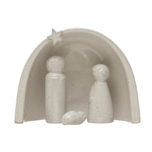 Load image into Gallery viewer, Stoneware Nativity with Glaze