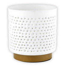 Load image into Gallery viewer, White Metal Candle Holder